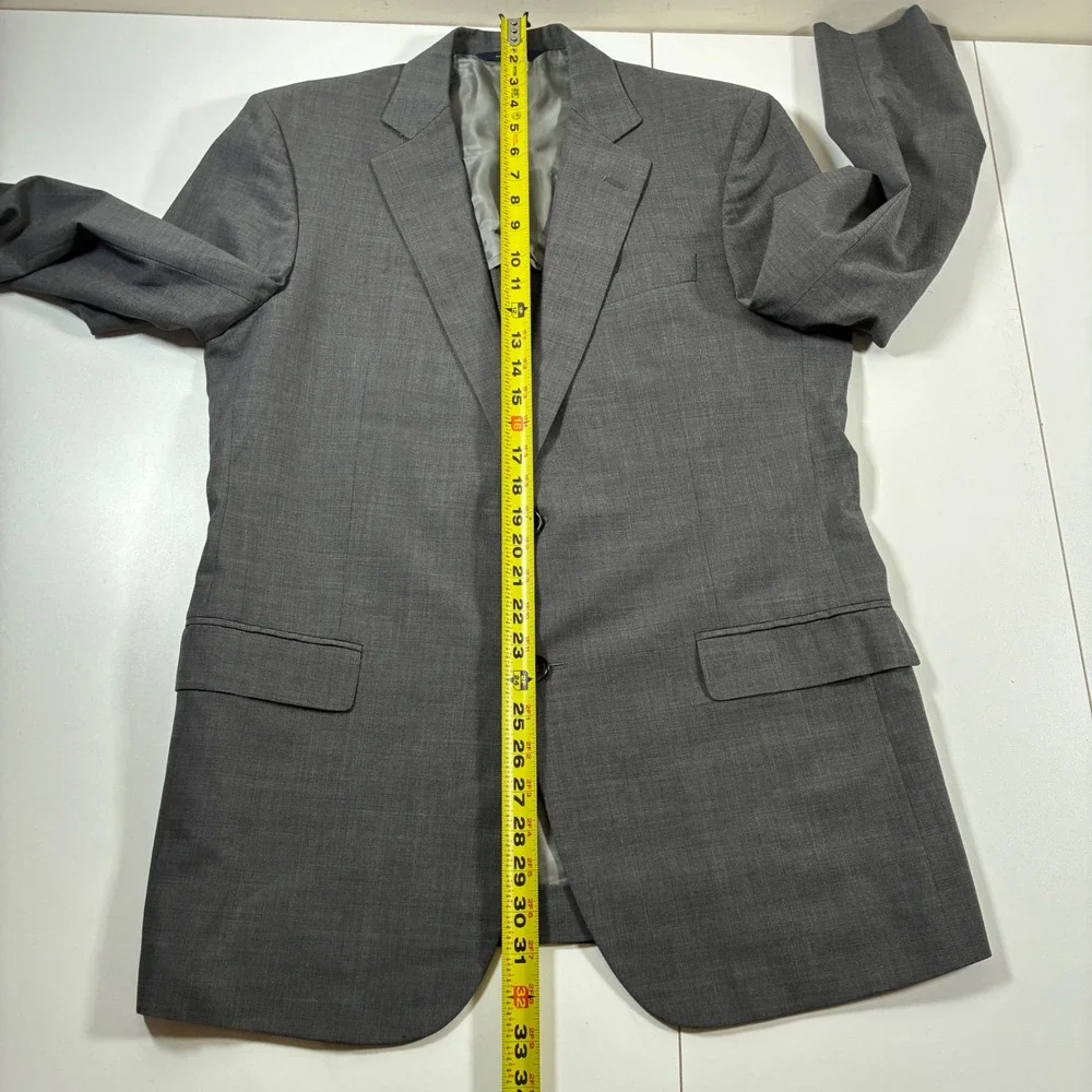 Brooks Brothers Fitzgerald BrooksCool Blazer 40R Grey Wool Full Canvas Modern